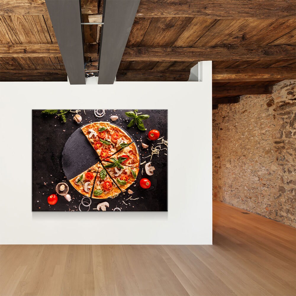 Fresh Italian Pizza Canvas Wall Art