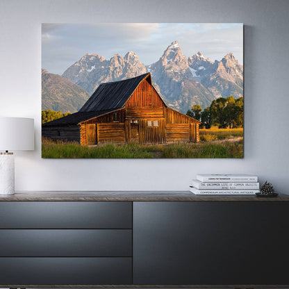 Old Barn Grand Teton Canvas Wall Art