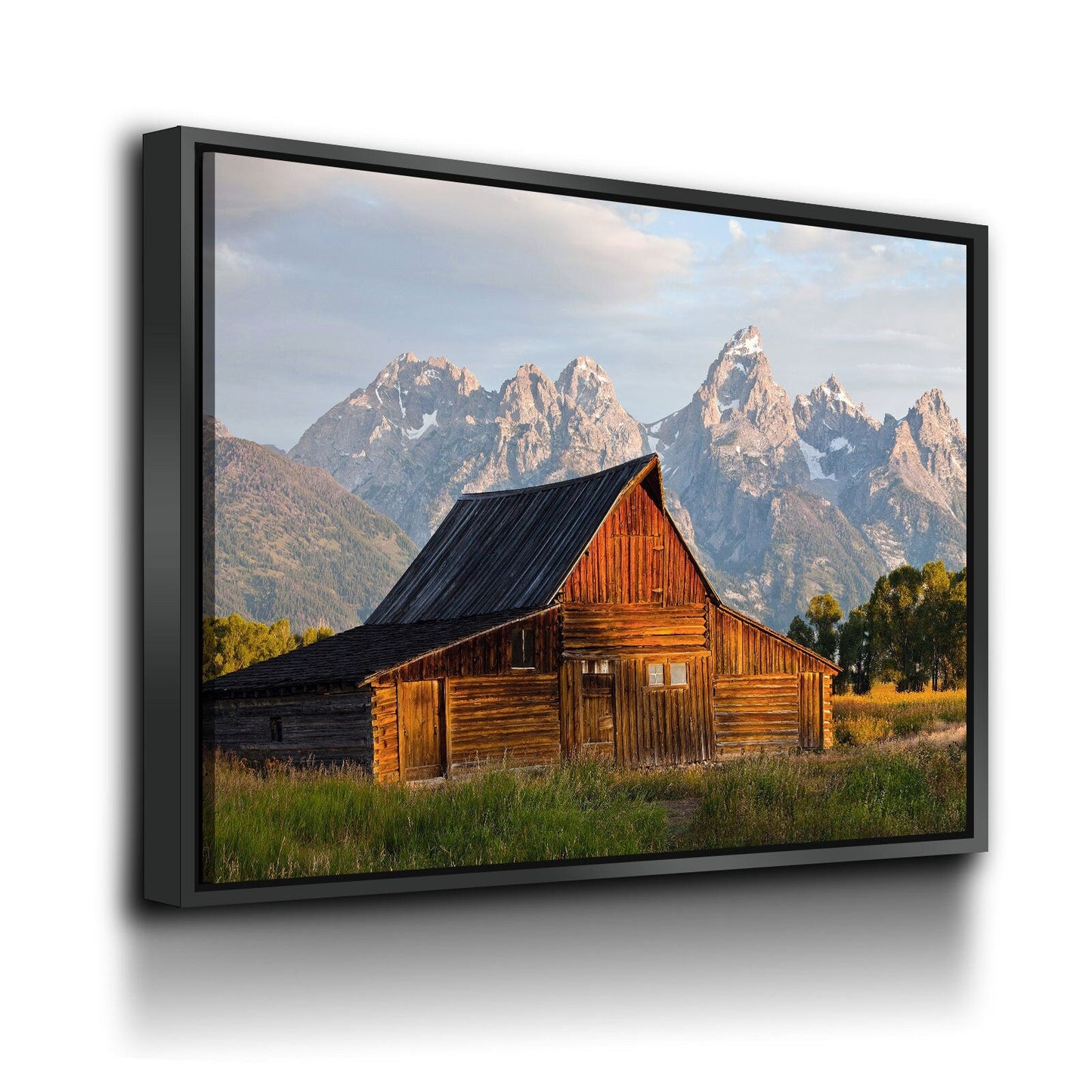 Old Barn Grand Teton Canvas Wall Art