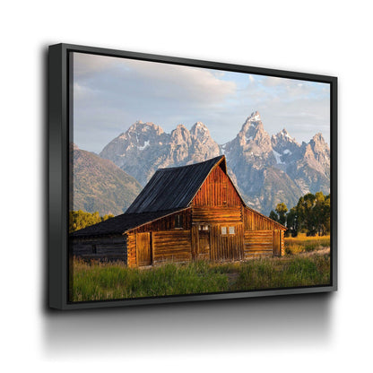 Old Barn Grand Teton Canvas Wall Art