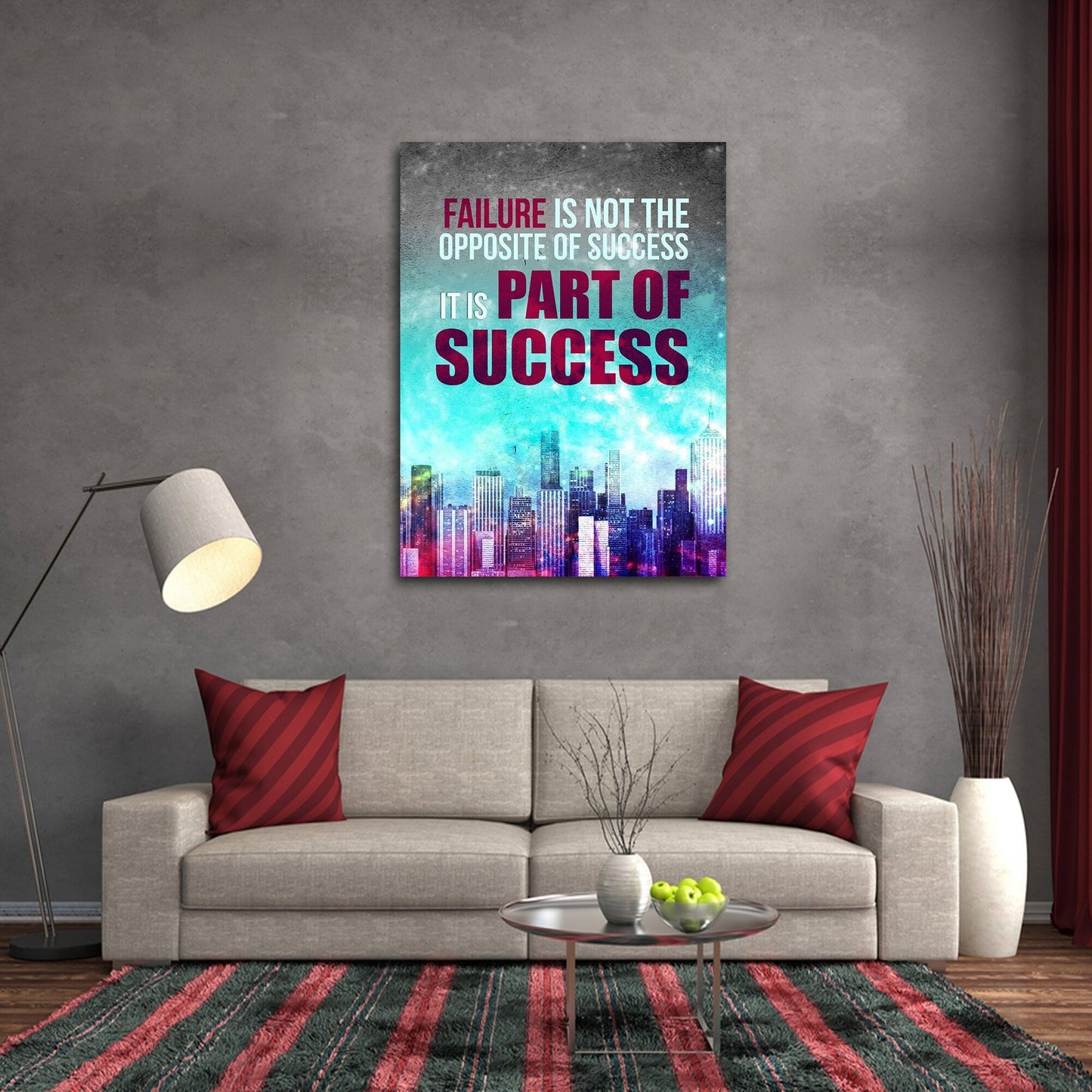 Failure Is Part Of Success Motivational Canvas Art