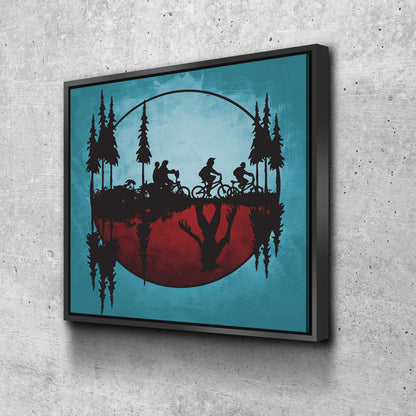 Upside Down World Abstract Canvas Wall Art