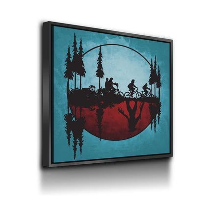 Upside Down World Abstract Canvas Wall Art