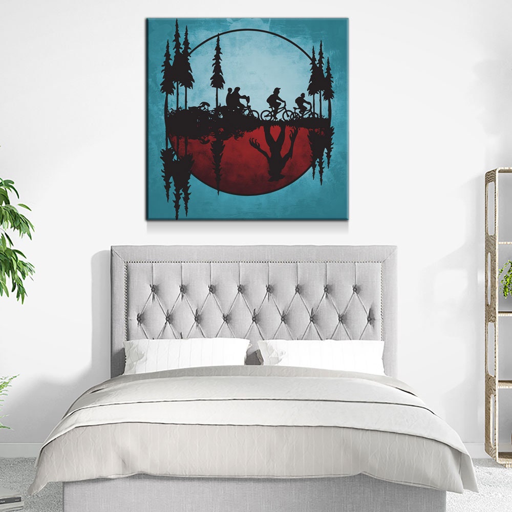 Upside Down World Abstract Canvas Wall Art