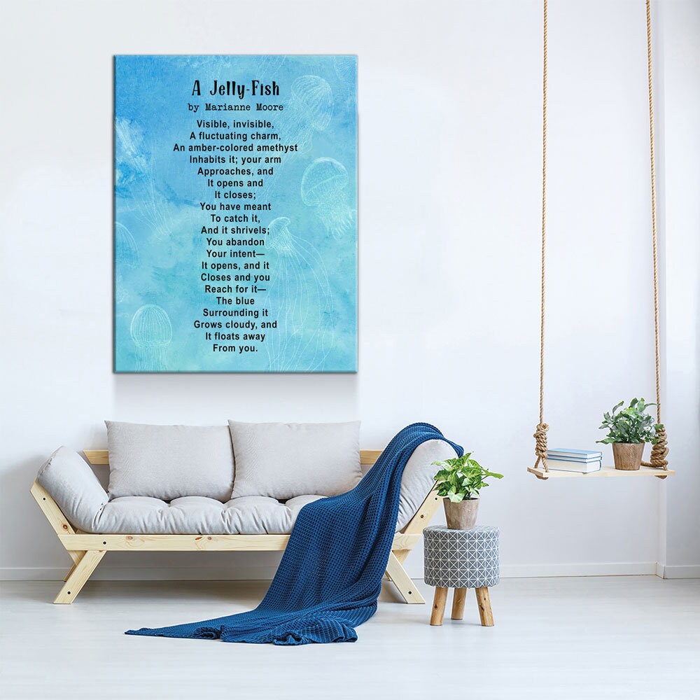 A Jelly-Fish Poem By Marianne Moore Canvas