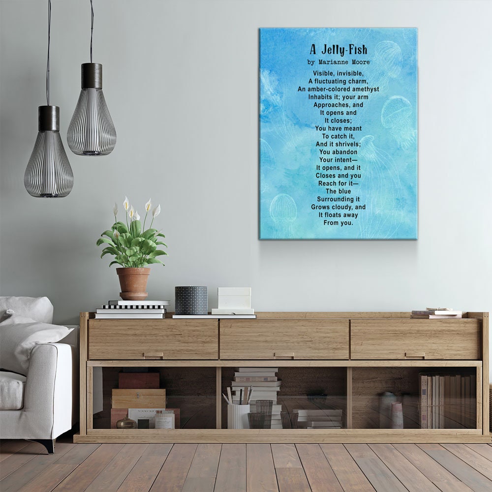 A Jelly-Fish Poem By Marianne Moore Canvas