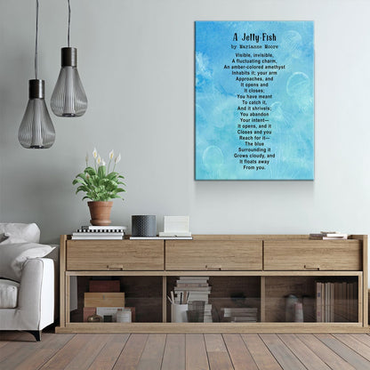 A Jelly-Fish Poem By Marianne Moore Canvas