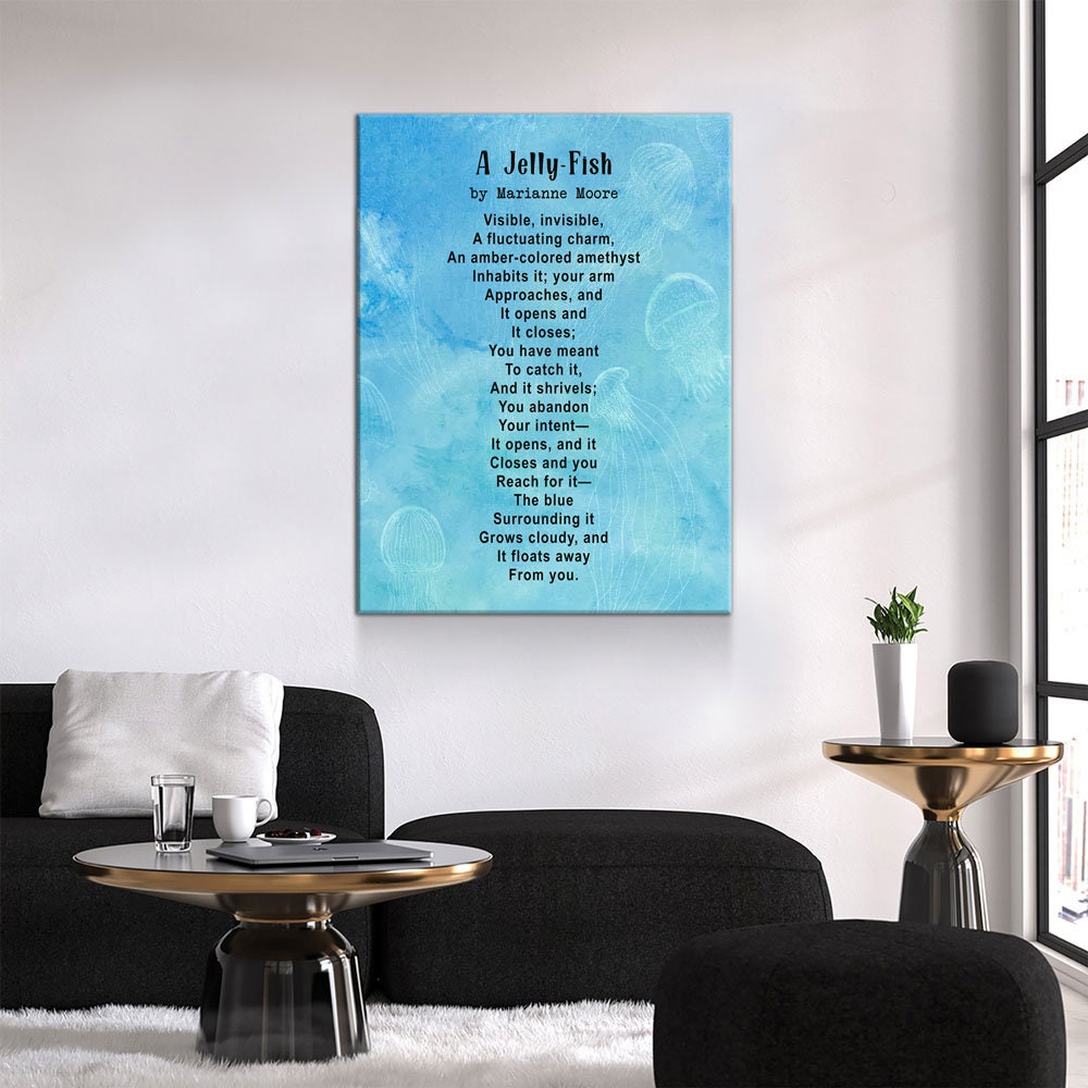 A Jelly-Fish Poem By Marianne Moore Canvas