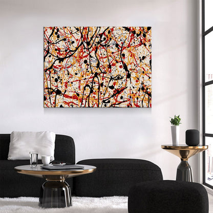 Abstract Paint Drip Canvas Wall Art