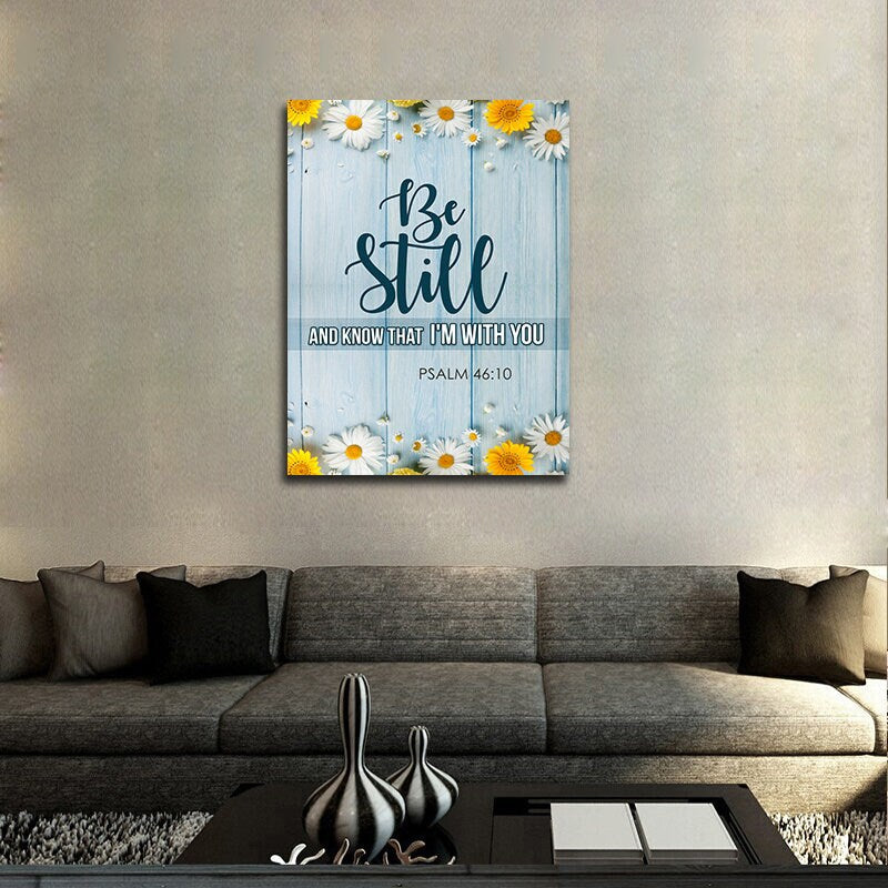 Psalm 46:10 Be Still Canvas Wall Art
