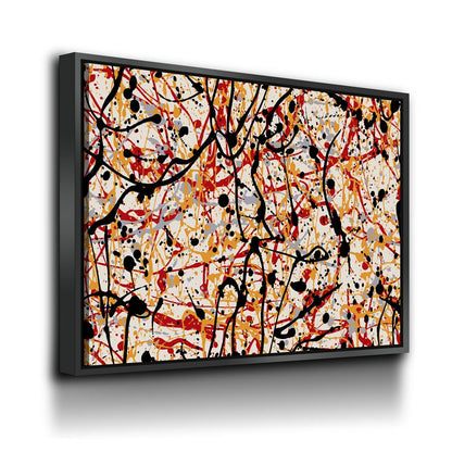 Abstract Paint Drip Canvas Wall Art