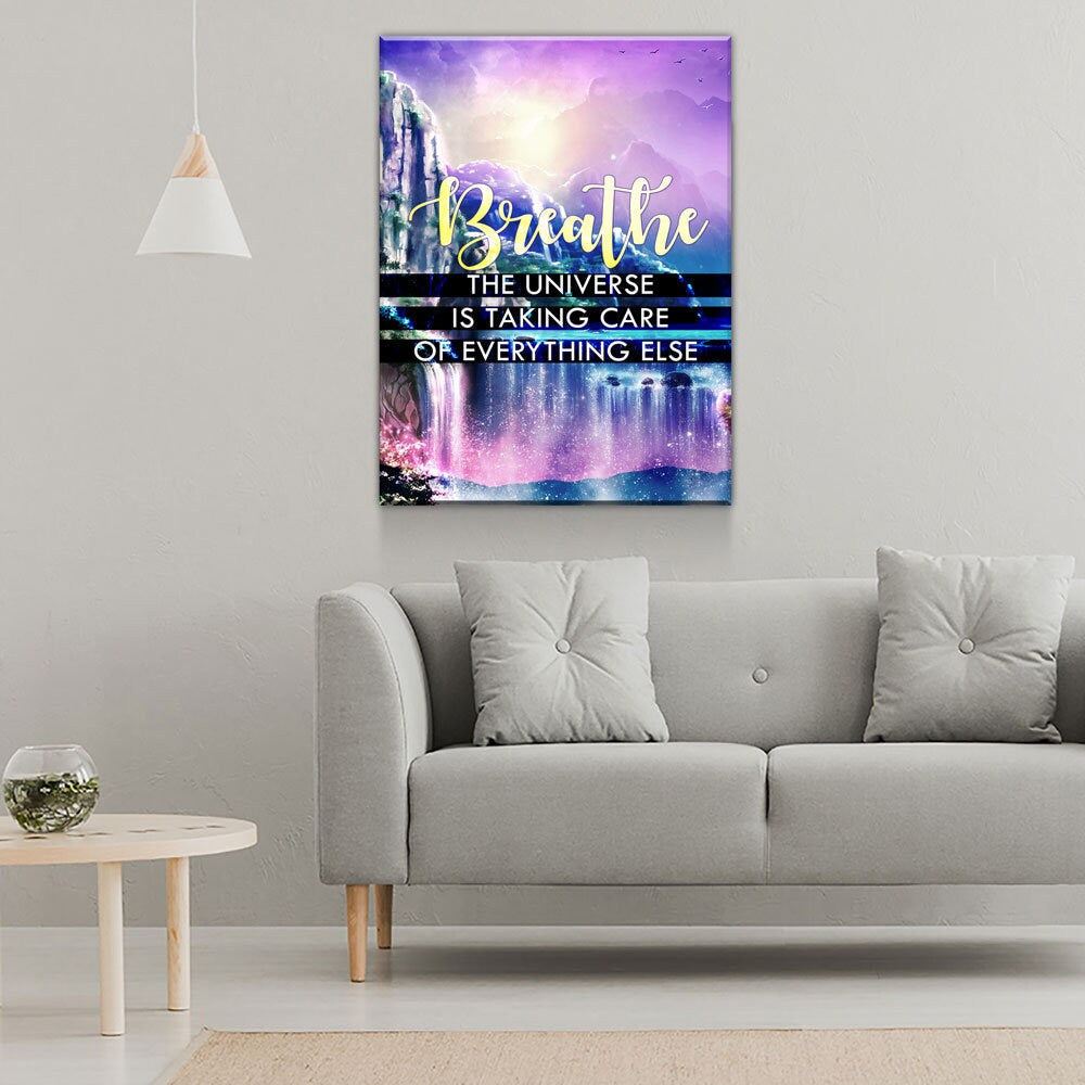 Breathe, The Universe Has The Rest Canvas Wall Art