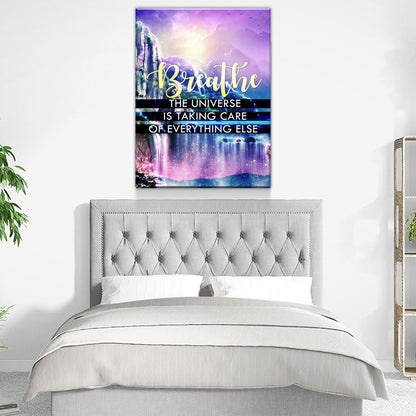 Breathe, The Universe Has The Rest Canvas Wall Art