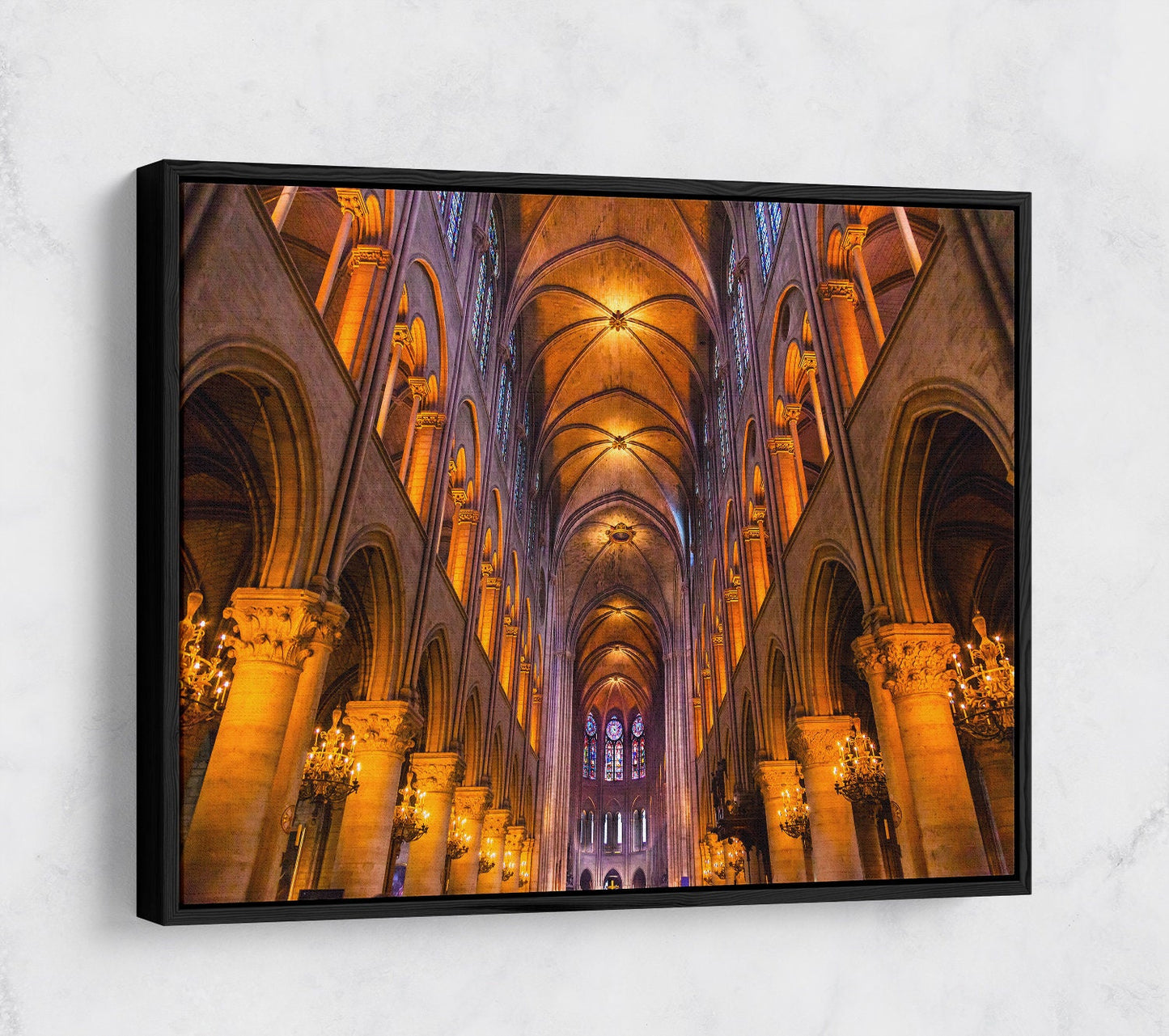 Notre Dame Cathedral Canvas Wall Art, Paris Landmark Decor