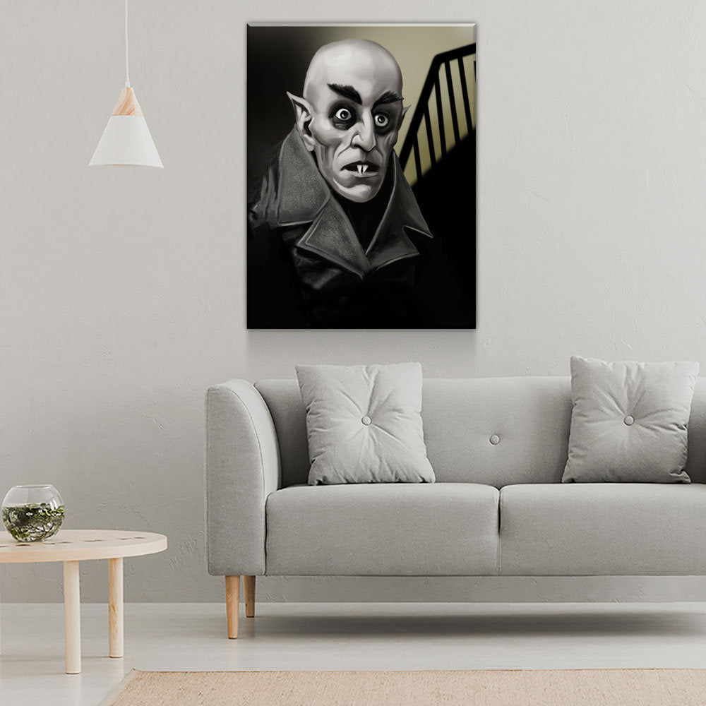 Nosferatu Count Orlok Gothic Vampire Canvas Wall Art