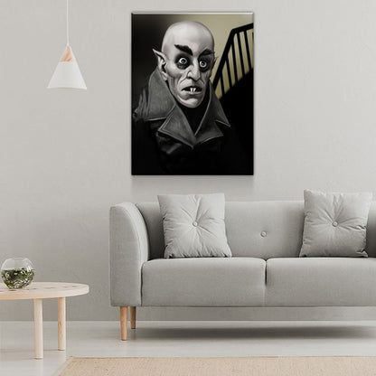 Nosferatu Count Orlok Gothic Vampire Canvas Wall Art