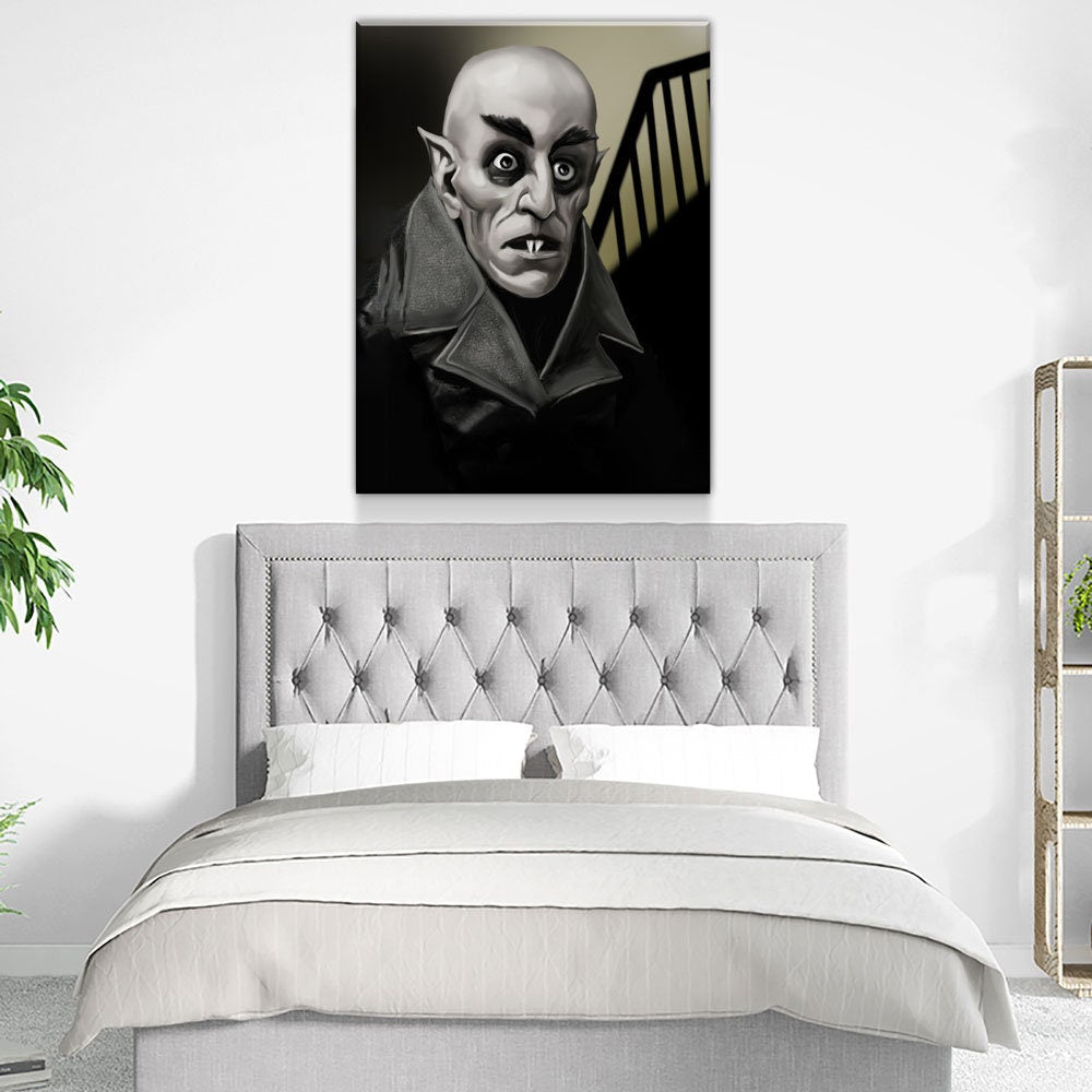 Nosferatu Count Orlok Gothic Vampire Canvas Wall Art