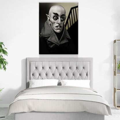 Nosferatu Count Orlok Gothic Vampire Canvas Wall Art