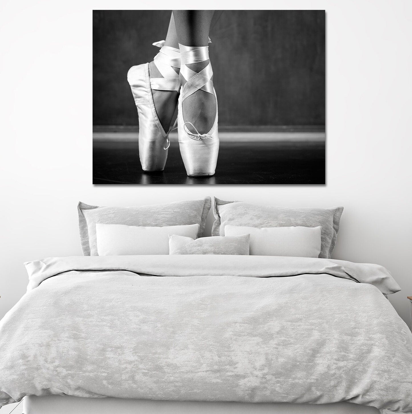 Young Dancing Ballerina Canvas Wall Art, Ballet Decor