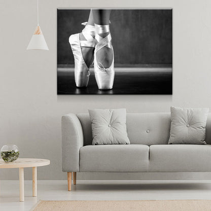Young Dancing Ballerina Canvas Wall Art, Ballet Decor
