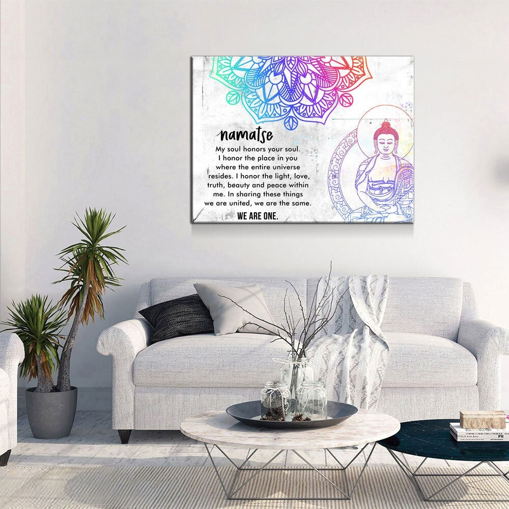 Namaste We Are One Canvas Wall Art