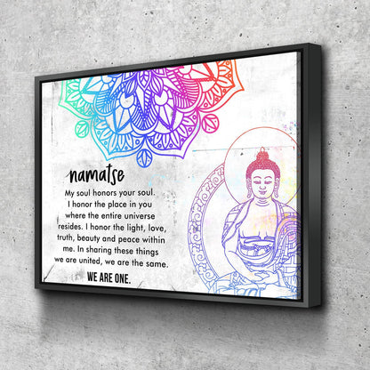 Namaste We Are One Canvas Wall Art