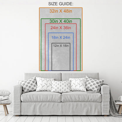 Be Your Own Unique Beautiful Self Canvas Wall Art, Motivational Decor, Motivational Quotes, Inspirational Quotes