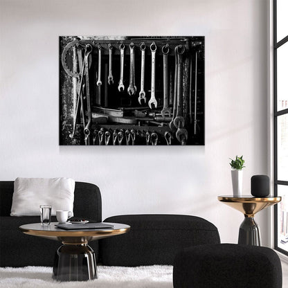 Mechanic Tools Canvas Wall Art