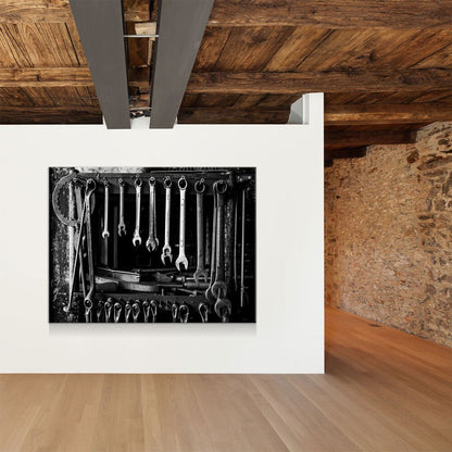Mechanic Tools Canvas Wall Art