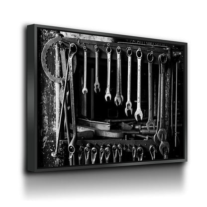 Mechanic Tools Canvas Wall Art