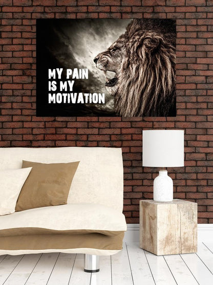 My Pain Is My Motivation Gym Canvas Wall Art