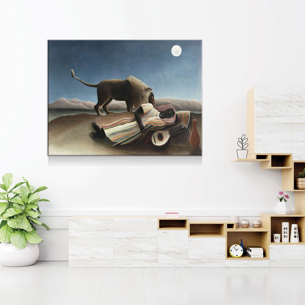 The Sleeping Gypsy Canvas Wall Art, Henri Rousseau Print