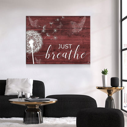 Just Breathe Canvas Wall Art, Romantic Bedroom Decor