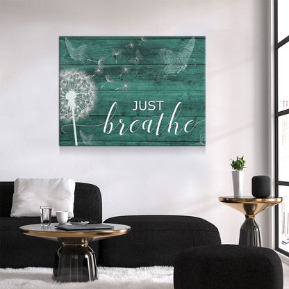Just Breathe Canvas Wall Art, Romantic Bedroom Decor