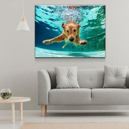 Golden Labrador Retriever Canvas Wall Art
