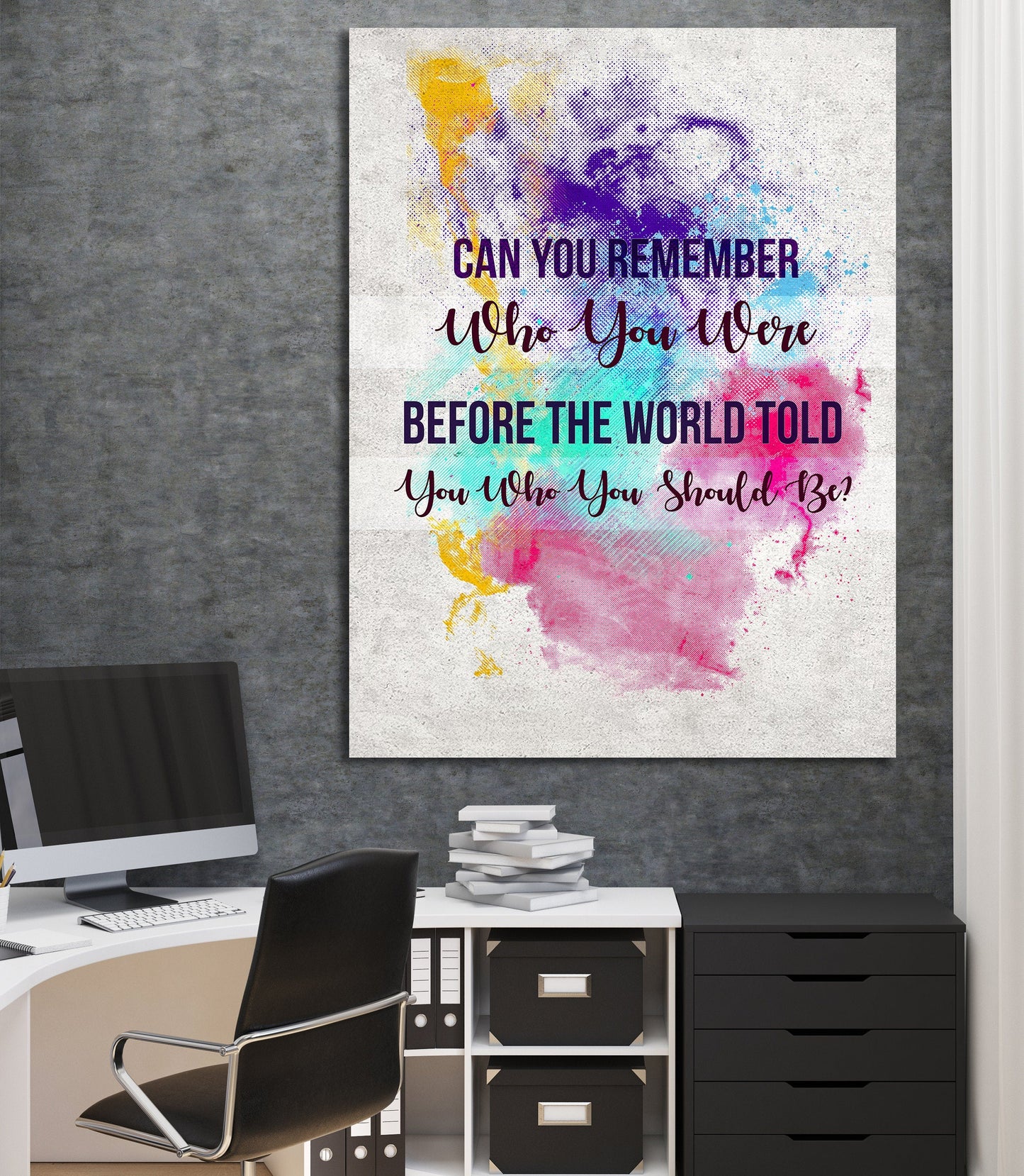 Can You Remember Who You Were Canvas Art