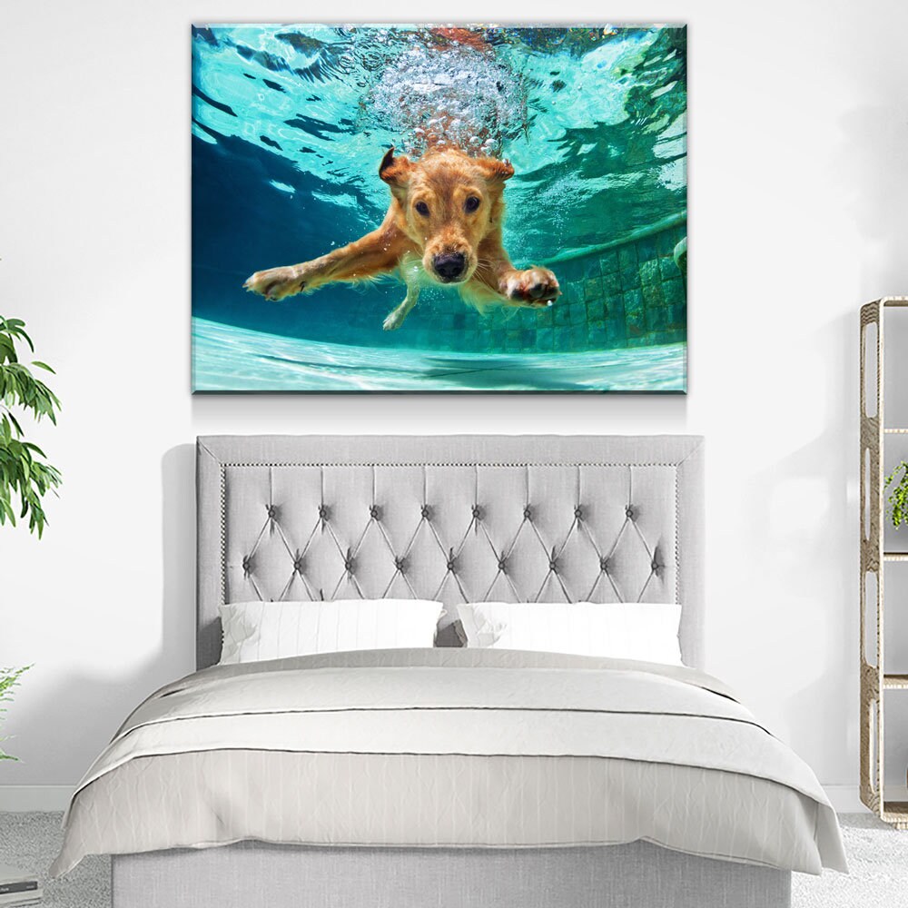 Golden Labrador Retriever Canvas Wall Art