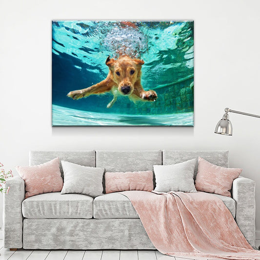 Golden Labrador Retriever Canvas Wall Art