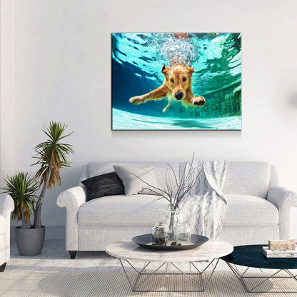 Golden Labrador Retriever Canvas Wall Art
