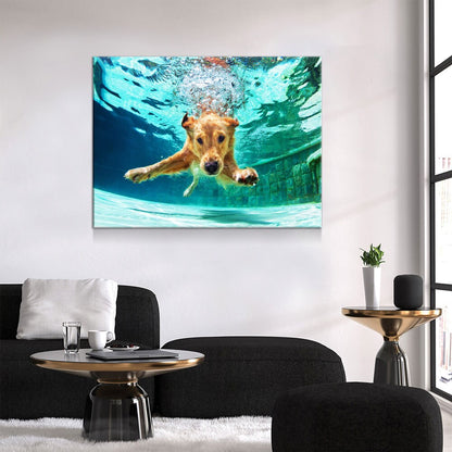 Golden Labrador Retriever Canvas Wall Art
