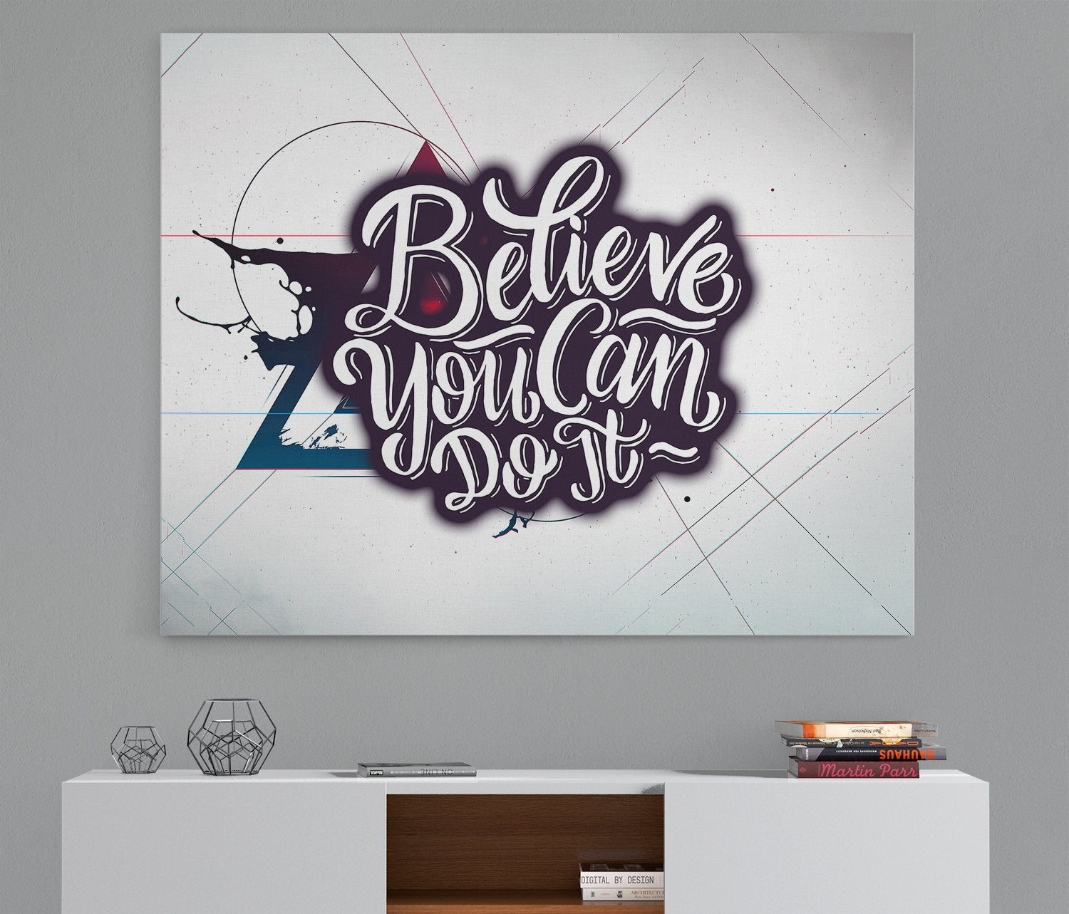 Believe You Can Do It motivational canvas wall art
