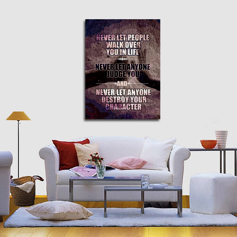 Never Let Anyone Destroy Your Character Canvas Art