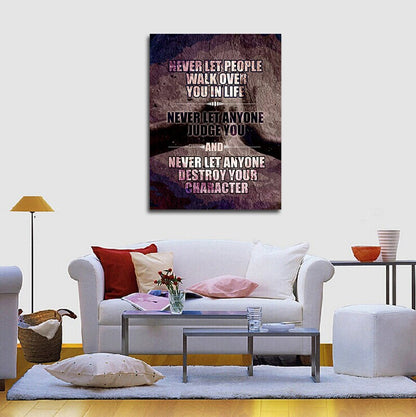 Never Let Anyone Destroy Your Character Canvas Art