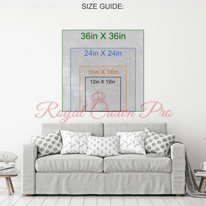 Cryptocurrency Canvas Wall Art, Crypto Coin Collage