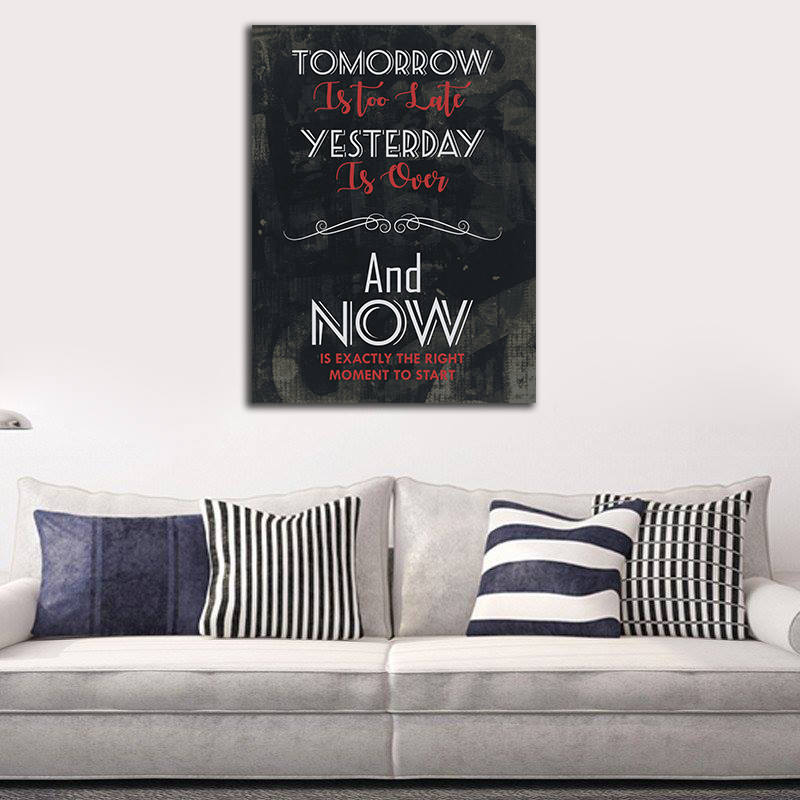 Now Is The Right Moment To Start Canvas Wall Art
