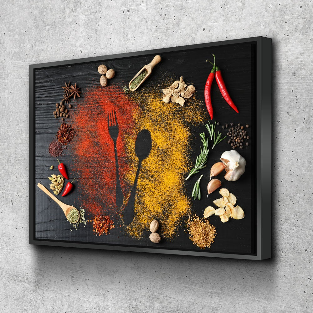 Kitchen Herbs and Spices canvas wall art for kitchen decor