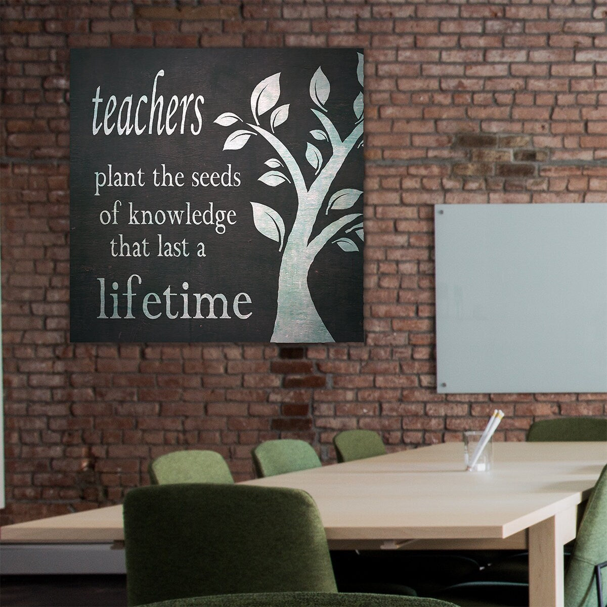 Teachers Plant The Seeds Of Knowledge Canvas Wall Art