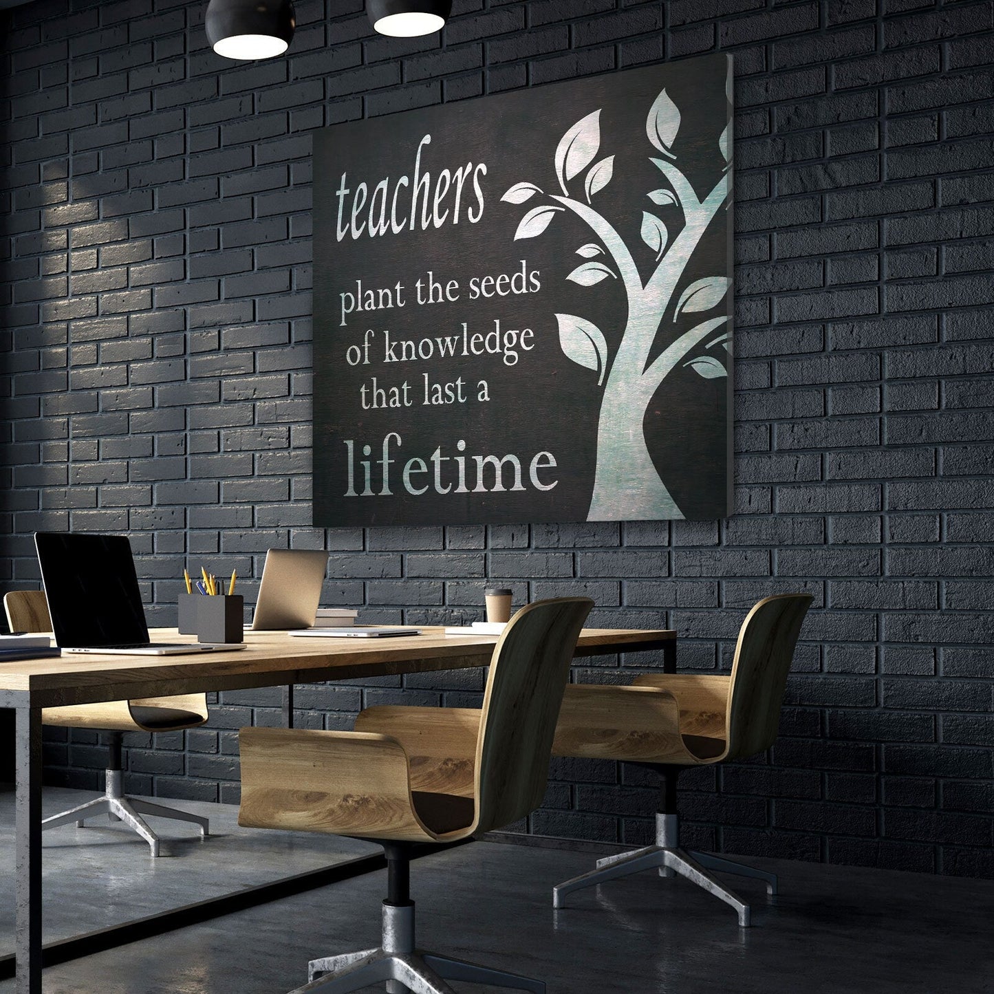 Teachers Plant The Seeds Of Knowledge Canvas Wall Art