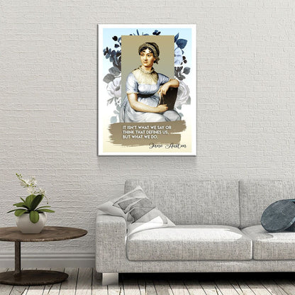 Jane Austen Quote Canvas Wall Art, It Isn't What We Say