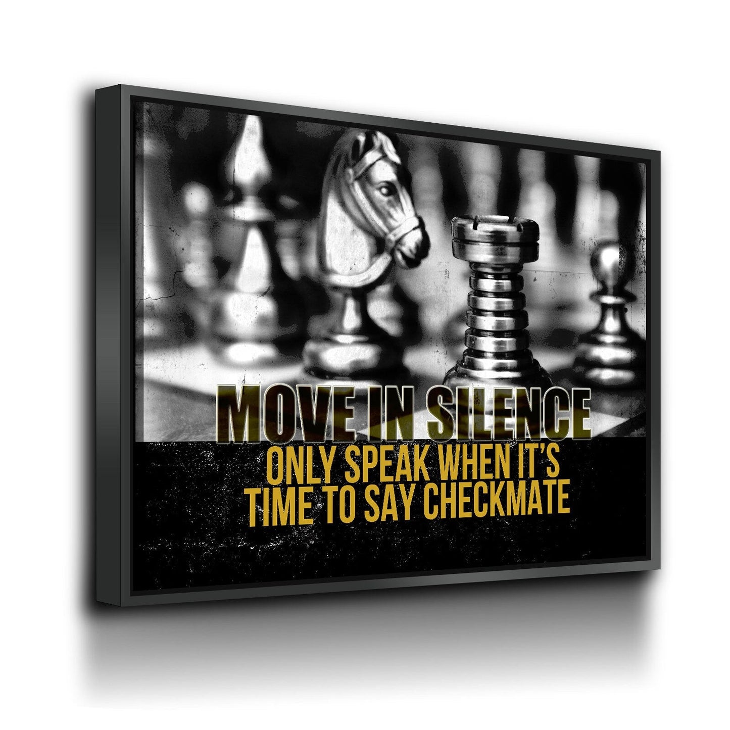 Move In Silence Checkmate Chess Canvas Art